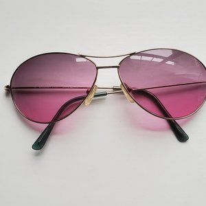 Vintage Burberry By Safilo Sunglasses Gold aviator